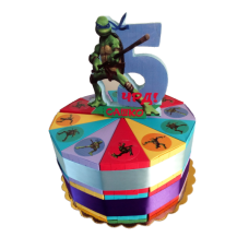 Ninja Turtles Cardboard Cake